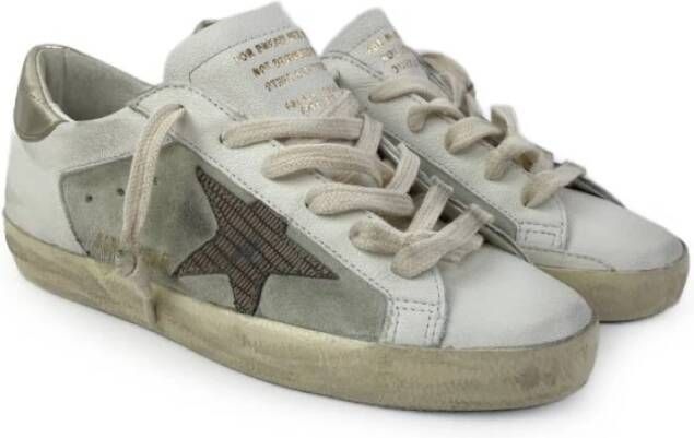 Golden Goose Witte sneakers met naakte ster White Dames