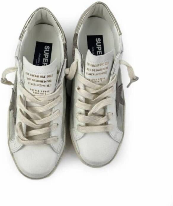 Golden Goose Witte sneakers met naakte ster White Dames