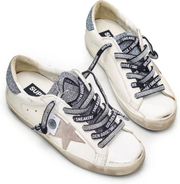 Golden Goose Witte Sneakers met Swarovski-details White Dames