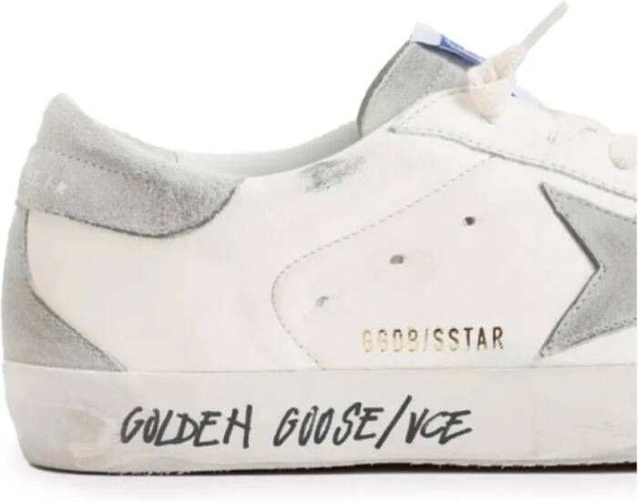 Golden Goose Witte sneakers met zilveren ster White Heren