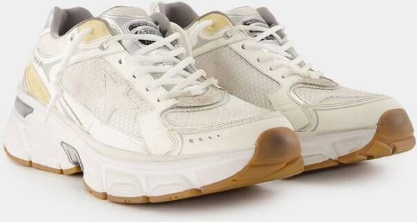 Golden Goose Witte Sneakers Synthetisch Leer Ronde Neus White Heren