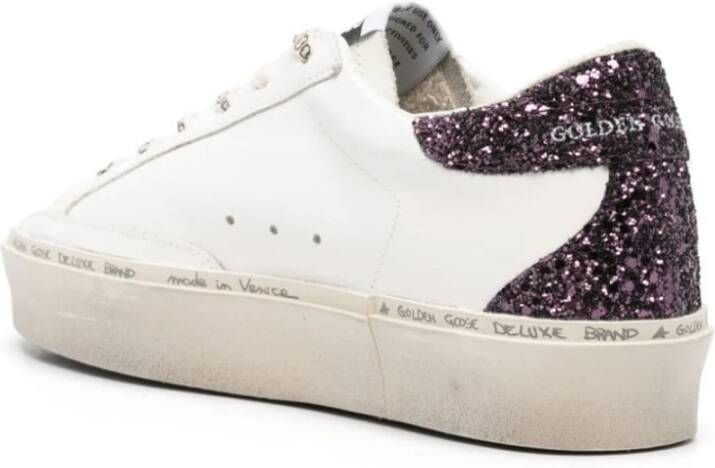 Golden Goose Witte Ster Zilver Sneakers White Dames