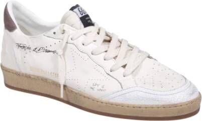 Golden Goose Witte Suède Hak Sneakers White Heren