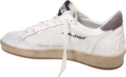 Golden Goose Witte Suède Hak Sneakers White Heren