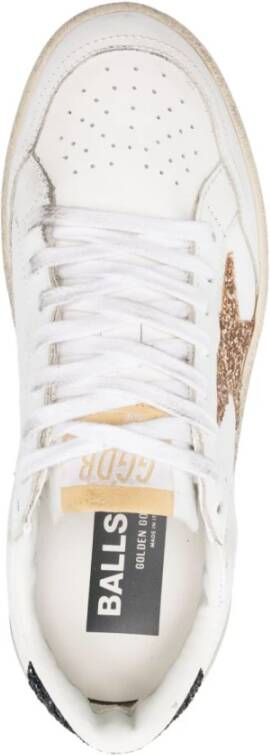 Golden Goose Witte Veterschoenen met Gevulkaniseerde Zool Multicolor Dames