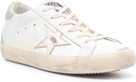 Golden Goose Witte Veterschoenen met Leren Binnenzool White Dames