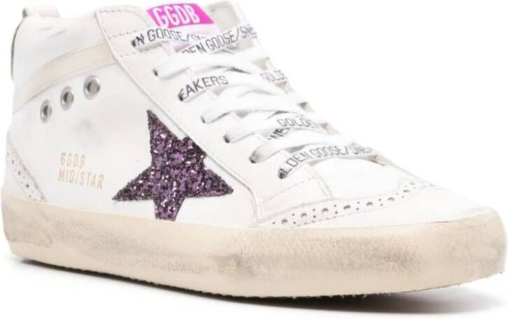 Golden Goose Witte Veterschoenen met Sterpatch White Dames