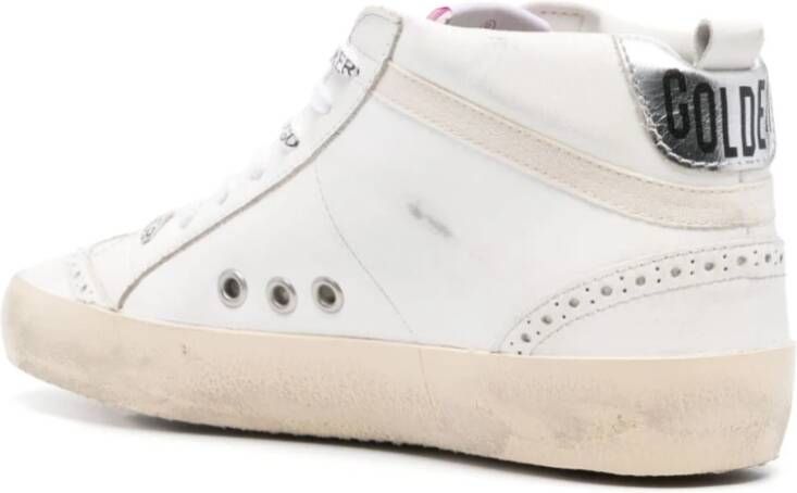 Golden Goose Witte Veterschoenen met Sterpatch White Dames