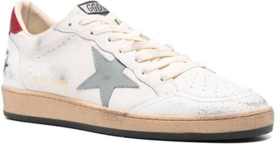 Golden Goose Witte Veterschoenen met Sterpatch White Heren