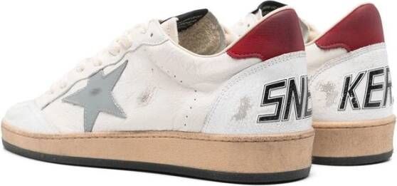 Golden Goose Witte Veterschoenen met Sterpatch White Heren