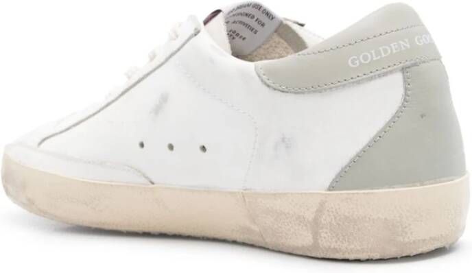 Golden Goose Witte Veterschoenen van Leer White Dames