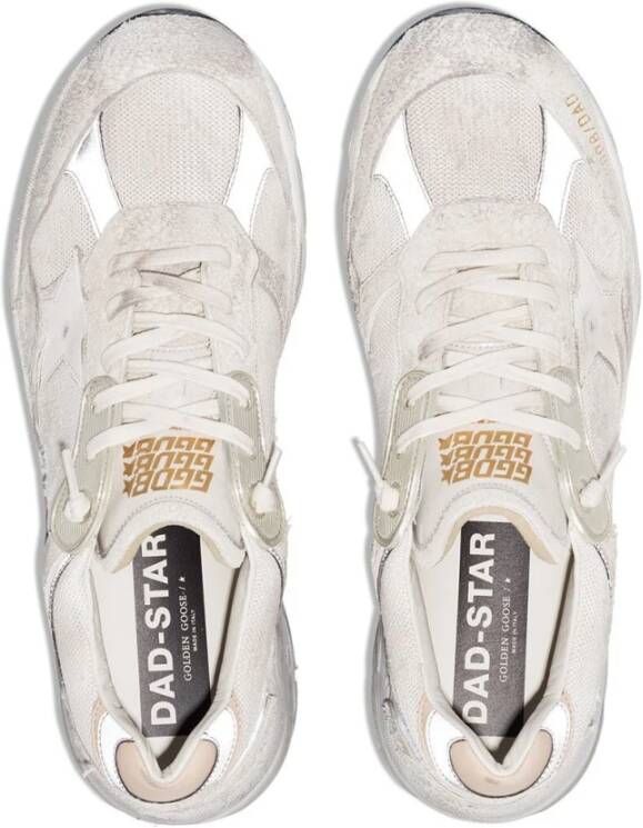 Golden Goose Witte Zilveren Hardloopschoenen White Heren