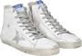 Golden Goose Witte Zilveren Leren Sneakers met Sterren Detail White Heren - Thumbnail 2