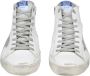 Golden Goose Witte Zilveren Leren Sneakers met Sterren Detail White Heren - Thumbnail 3