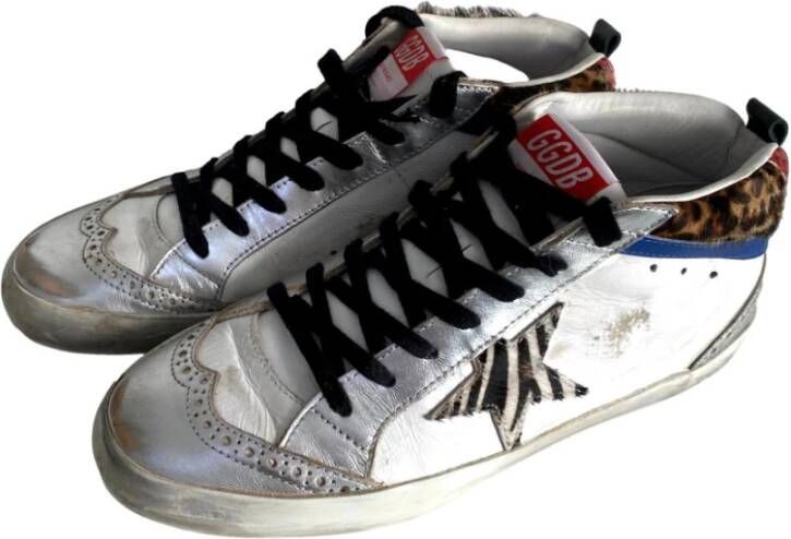 Golden Goose Zebra Blue Sneakers Multicolor Dames