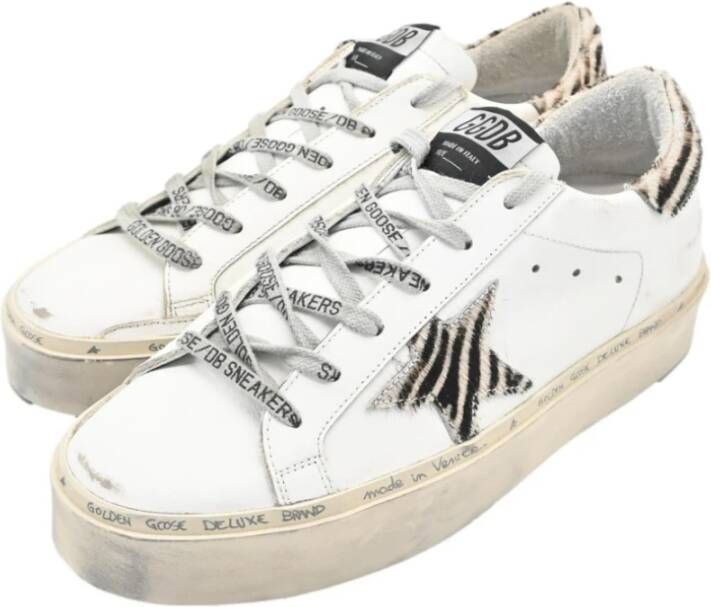 Golden Goose Zebra Print Sneakers White Dames