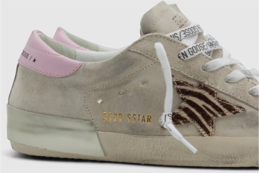 Golden Goose Zebra Star Sneaker Beige Dames