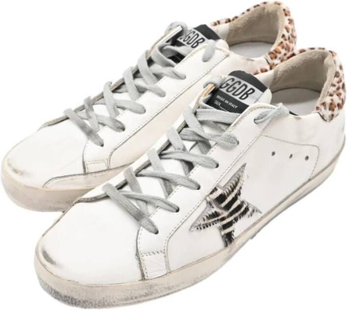 Golden Goose Zebra Star Sneakers White Dames