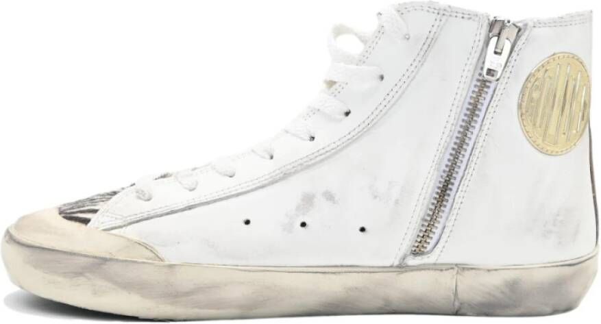 Golden Goose Zebra Star Sneakers Wit Francy White Dames