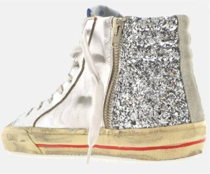 Golden Goose Zilver Glitter Skate Sneakers Multicolor Dames