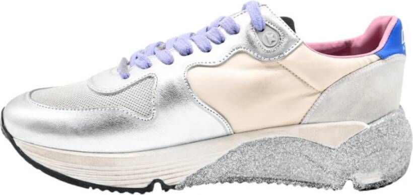 Golden Goose Zilver Lilla Hardloopsneakers Multicolor Heren