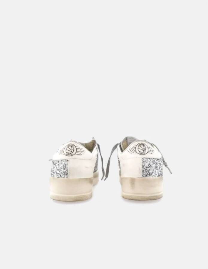 Golden Goose Zilveren Glitter Stardan Sneakers Gray Heren