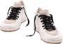 Golden Goose Zilveren Leren Sneakers Wit Zwart White Dames - Thumbnail 13