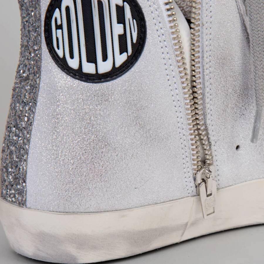 Golden Goose Zilveren Platte Schoenen Elegante Stijl Gray Dames