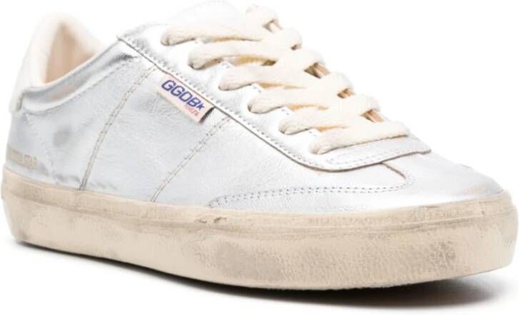 Golden Goose Zilveren Sneakers met Soul Star Design Gray Dames