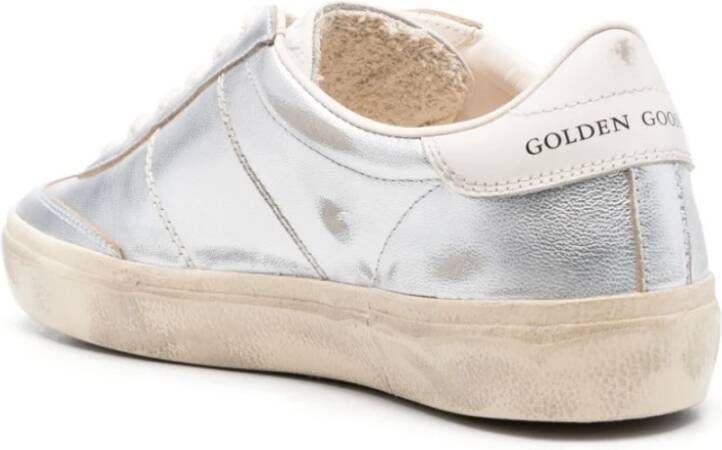 Golden Goose Zilveren Sneakers met Soul Star Design Gray Dames