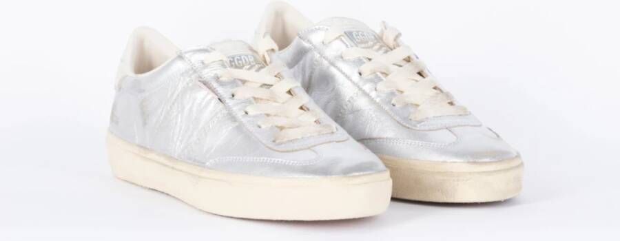 Golden Goose Zilveren Soul Star Gelamineerde Sneakers Gray Dames