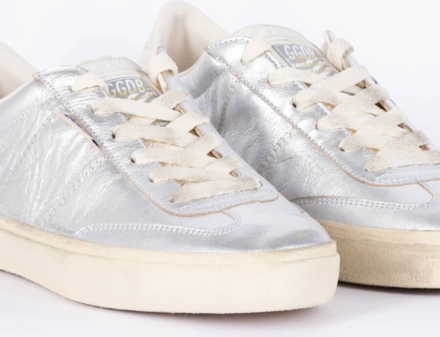 Golden Goose Zilveren Soul Star Gelamineerde Sneakers Gray Dames