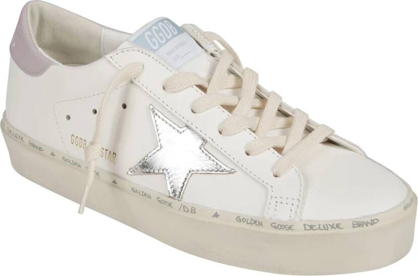 Golden Goose Zilveren Ster Sneakers White Dames