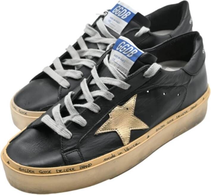 Golden Goose Zwart en Goud Sneakers Black Heren