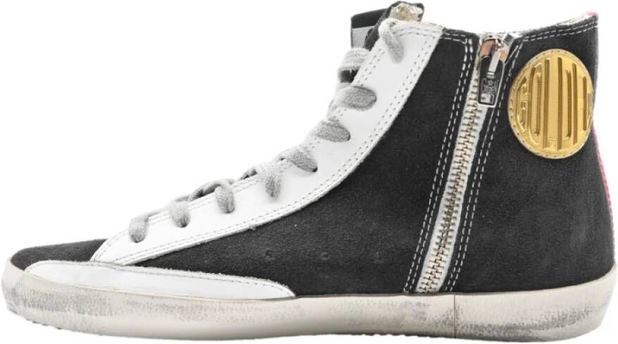 Golden Goose Zwart-Goud Francy Sneakers Black Dames