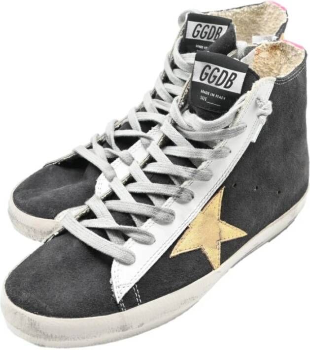 Golden Goose Zwart-Goud Francy Sneakers Black Dames