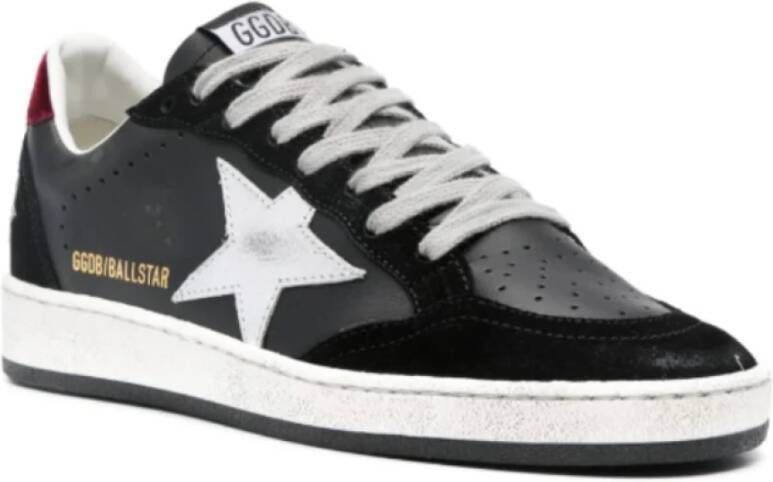 Golden Goose Zwart Multicolor Leren Sneakers Ster Stijl Black Dames