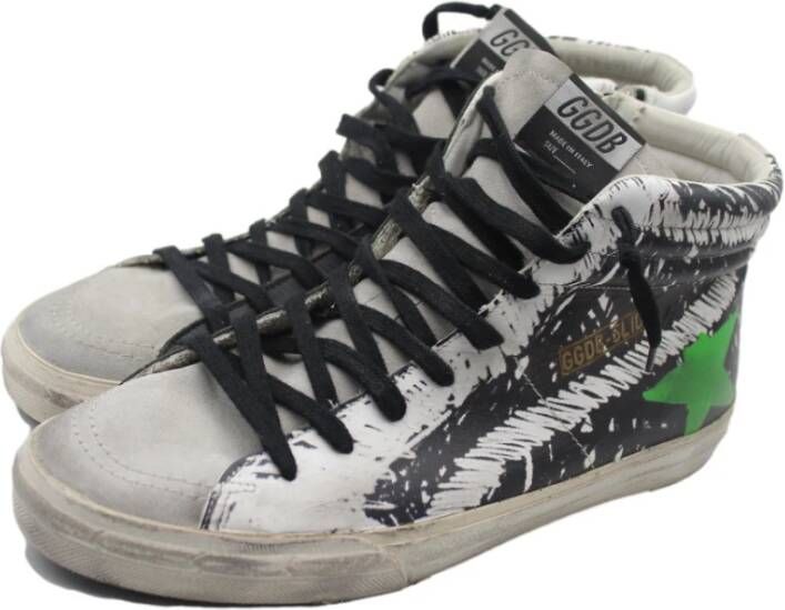 Golden Goose Zwart Wit Fantasy Slide Sneakers Multicolor Heren