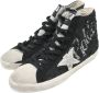 Golden Goose Zwart Wit Suède Glitter Sneakers Black Dames - Thumbnail 3