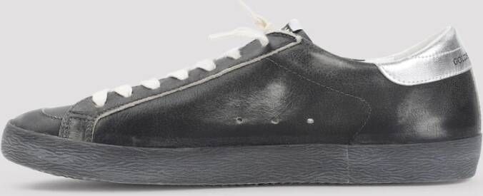 Golden Goose Zwart Zilver Superstar Sneakers Black Heren