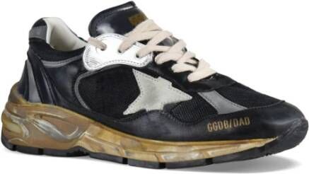 Golden Goose Zwarte en zilveren Running-Dad sneakers Zwart Dames