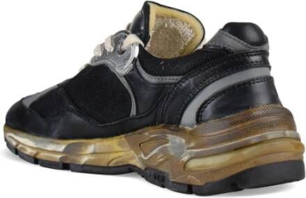 Golden Goose Zwarte en zilveren Running-Dad sneakers Zwart Dames