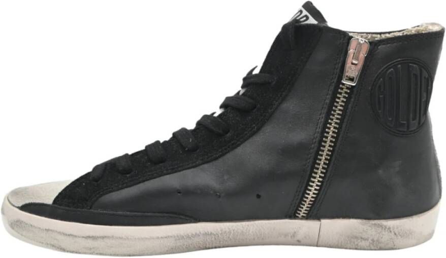 Golden Goose Zwarte Glitter Francy Sneakers Black Dames