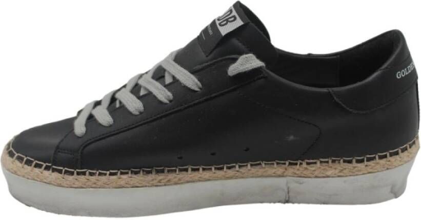 Golden Goose Zwarte Hi Star Sneakers Black Heren