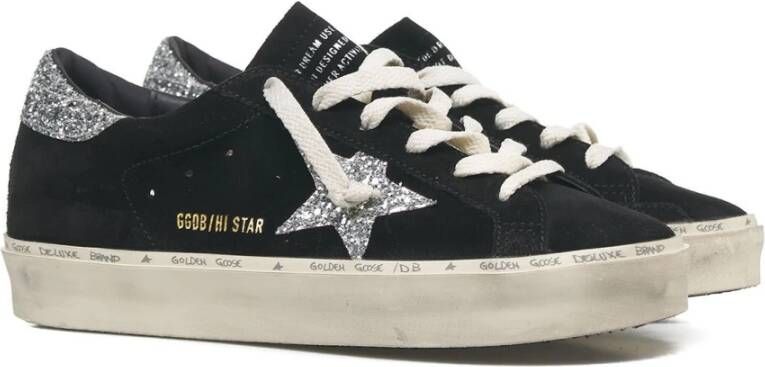 Golden Goose Zwarte Hi Star Sneakers Verhoog Stijl Black Dames