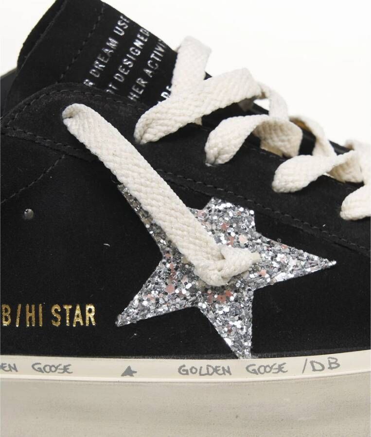 Golden Goose Zwarte Hi Star Sneakers Verhoog Stijl Black Dames