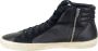 Golden Goose Zwarte Leren High Top Sneakers Black Heren - Thumbnail 2