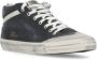 Golden Goose Zwarte Leren High-Top Sneakers Mannen Black Heren - Thumbnail 2