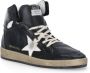 Golden Goose Zwarte Leren Hoge Sneakers voor Vrouwen Zwart Dames - Thumbnail 2