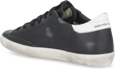 Golden Goose Zwarte Leren Sneakers met Iconische Ster Zwart Dames